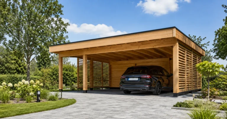 Carport aus Holz – Maßanfertigung von Zimmerermeister Bruns